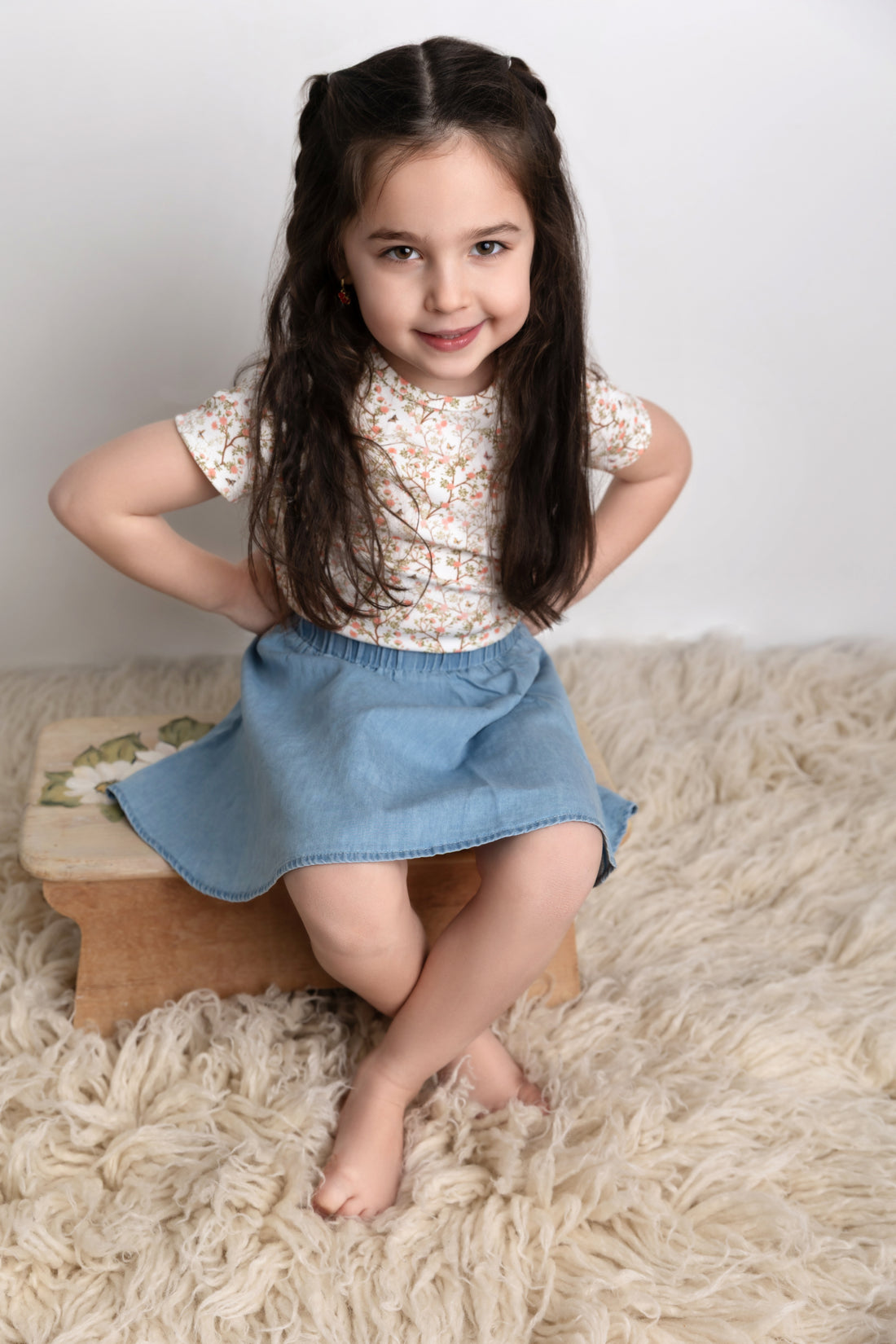 Spring Floral Short Sleeve T-Shirt