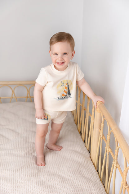 Golden Sail Shorts Set
