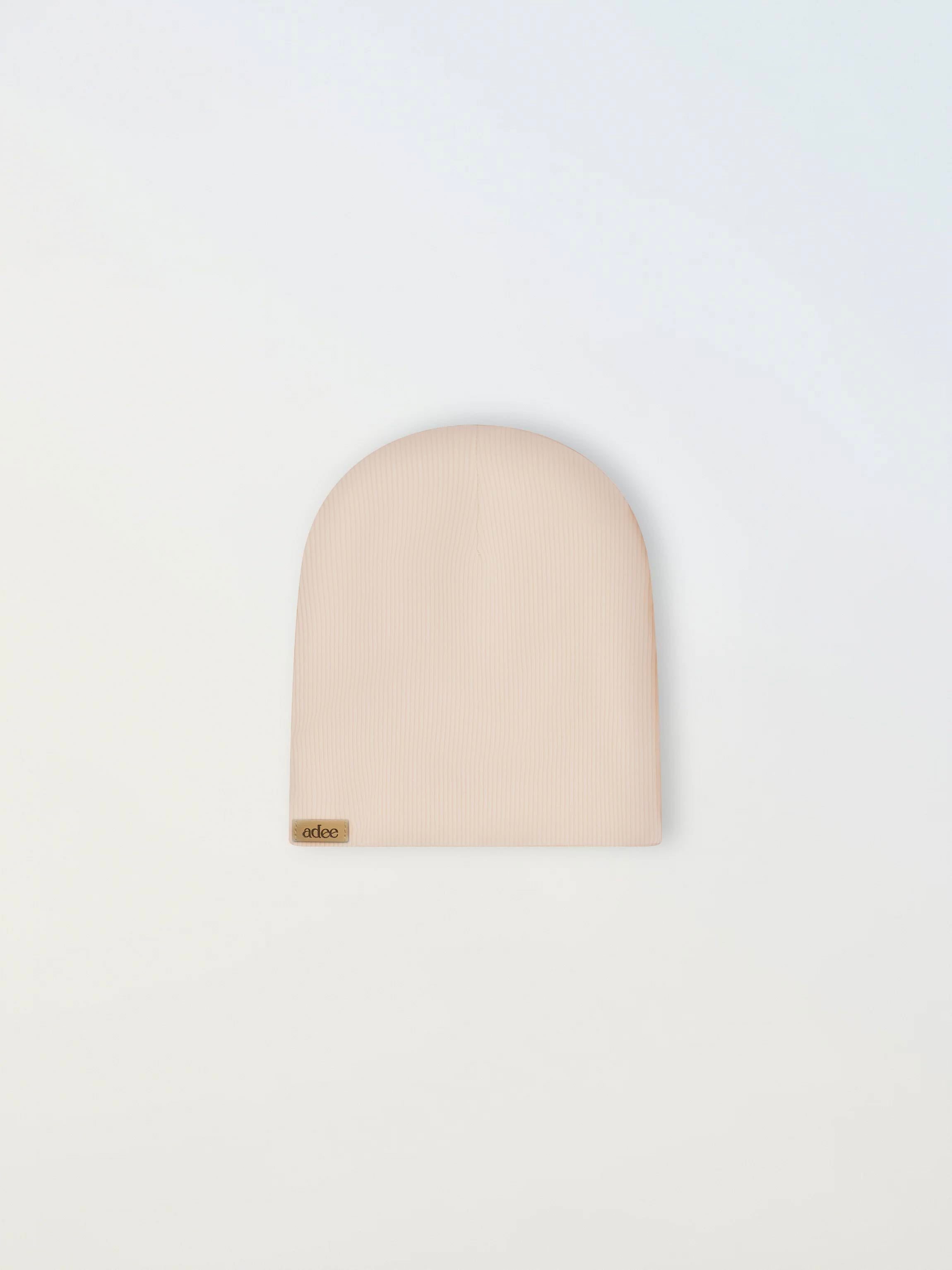 Thin Ribbed Beanie - Ivory