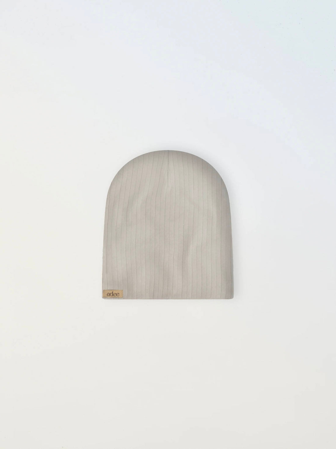 Wide Ribbed Beanie - Light Grey