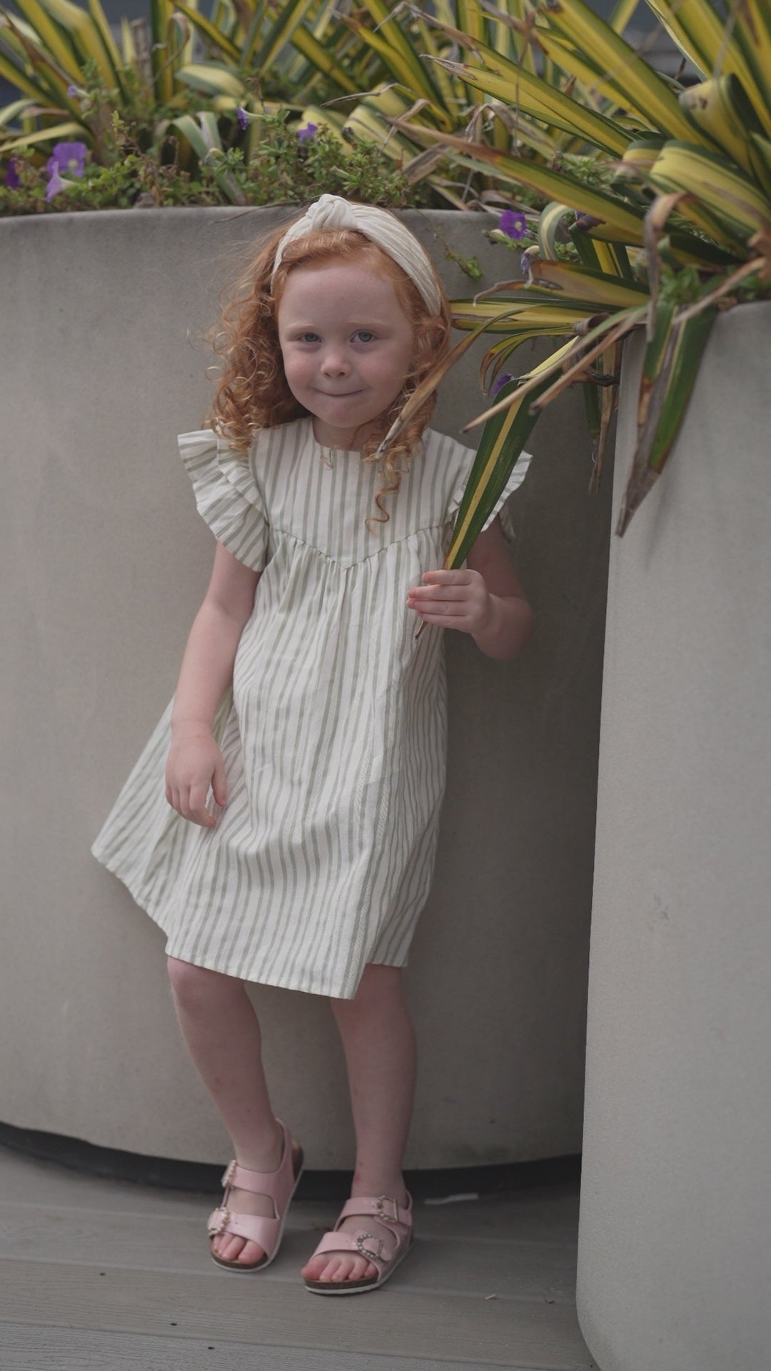Green Striped Dress