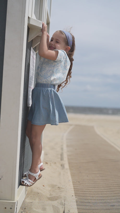 Circle Skirt- Light Denim