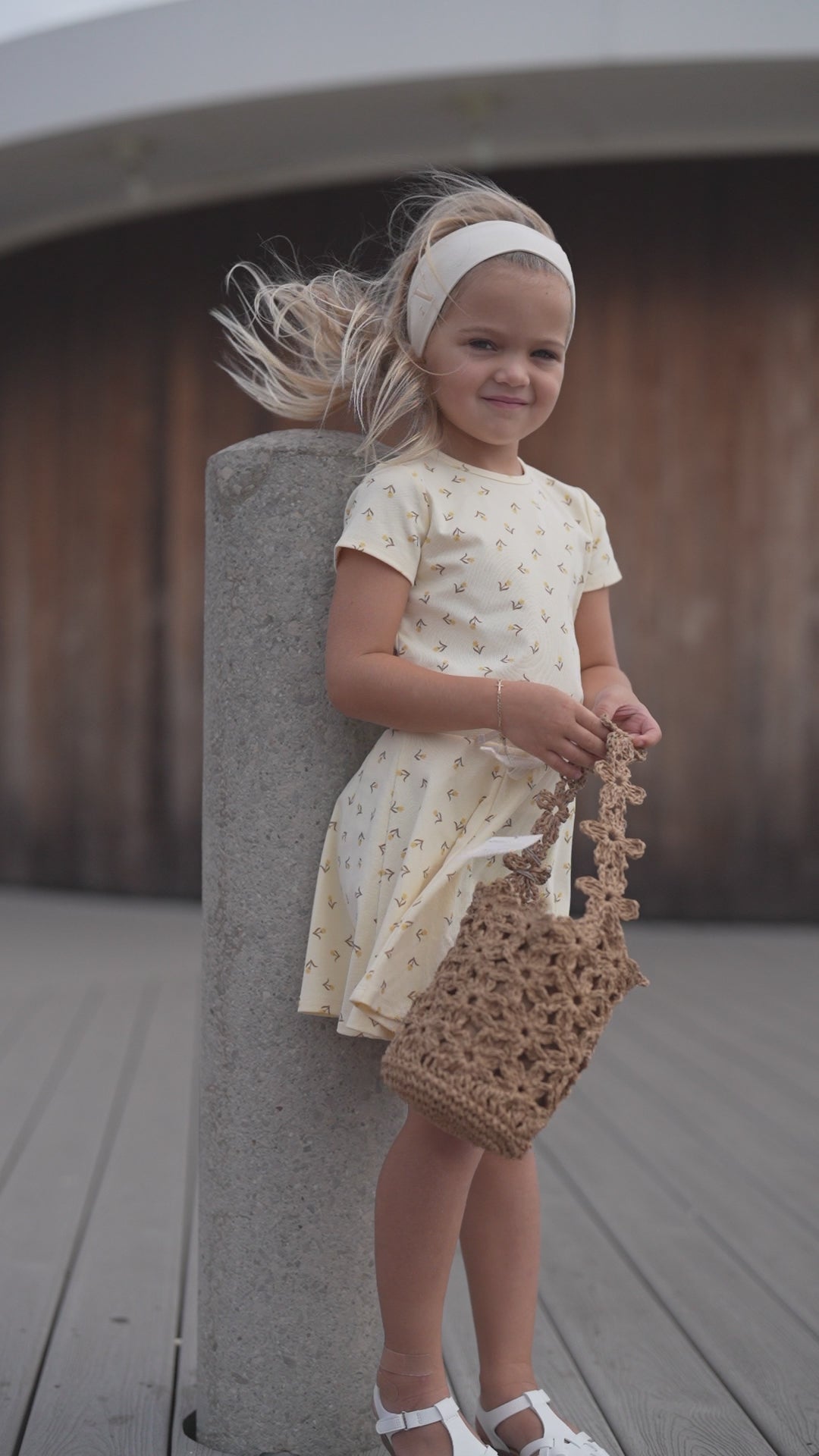 Butter Yellow Tulip 6 Panel Skirt