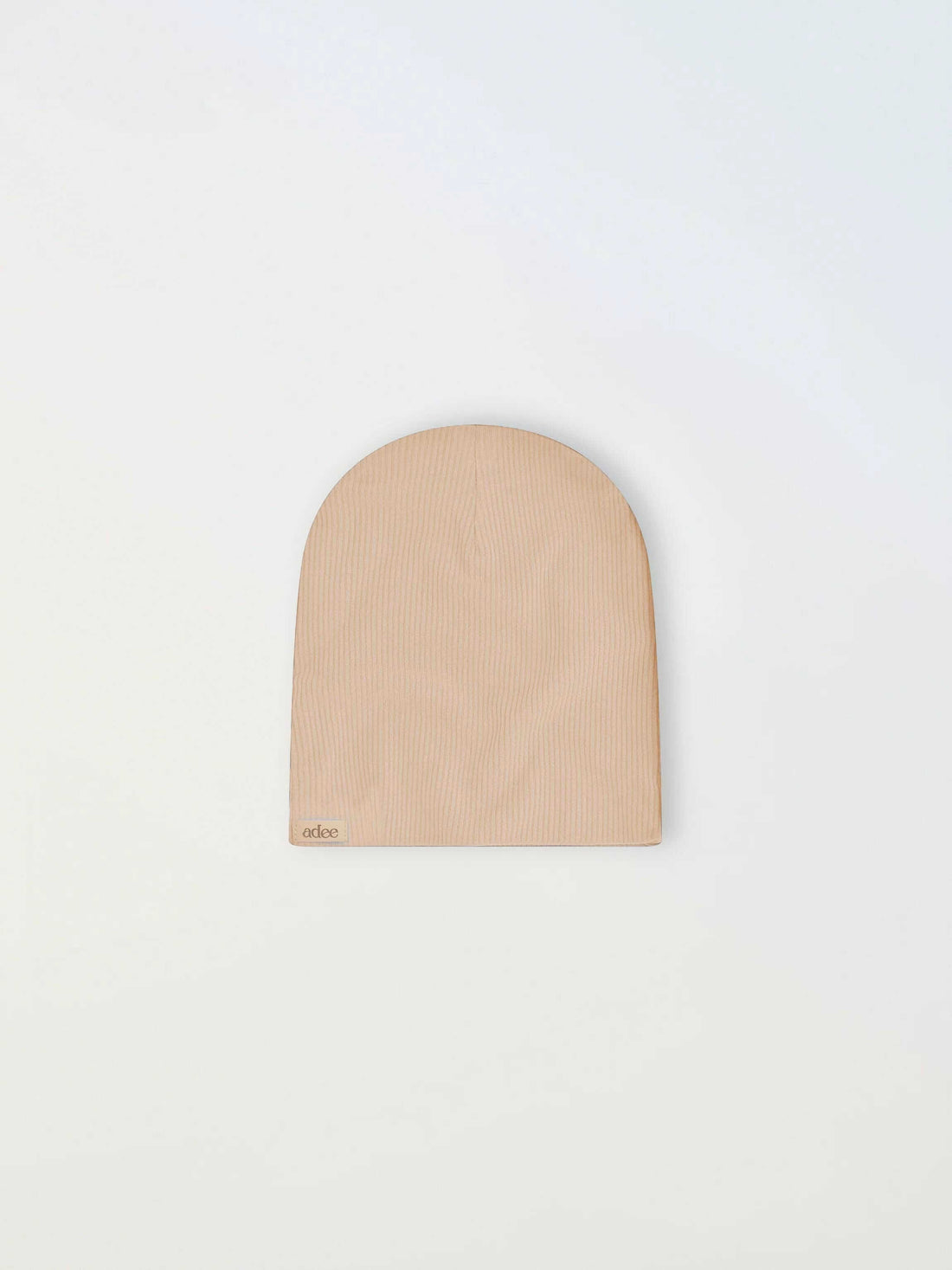 Thin Ribbed Beanie - Tan