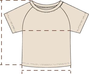 How to measure chest, hem width and length on a top